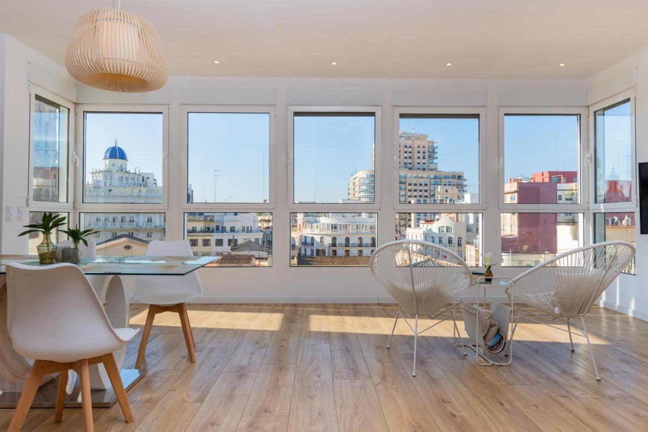 Apartamento Ayuntamiento Panoramic Valencia Exterior foto