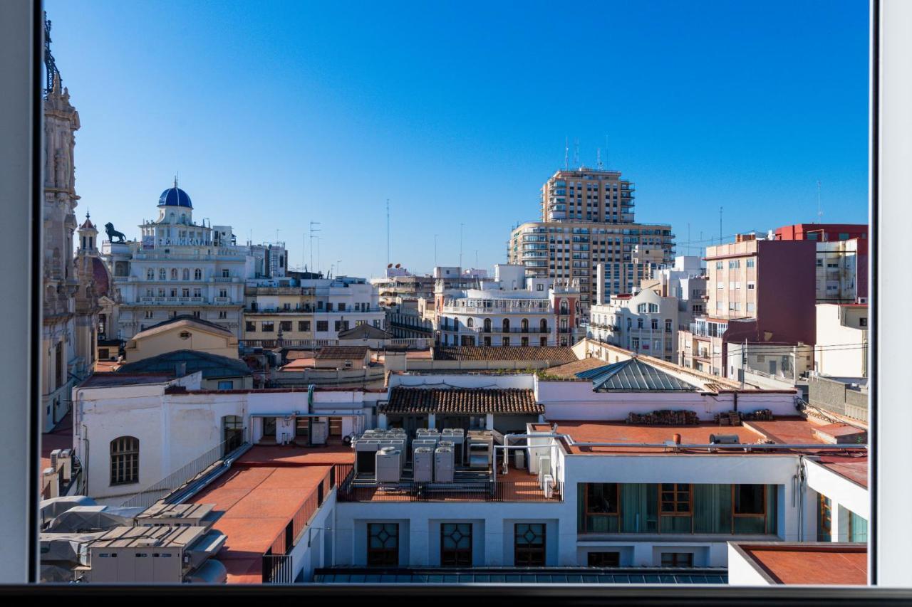 Apartamento Ayuntamiento Panoramic Valencia Exterior foto
