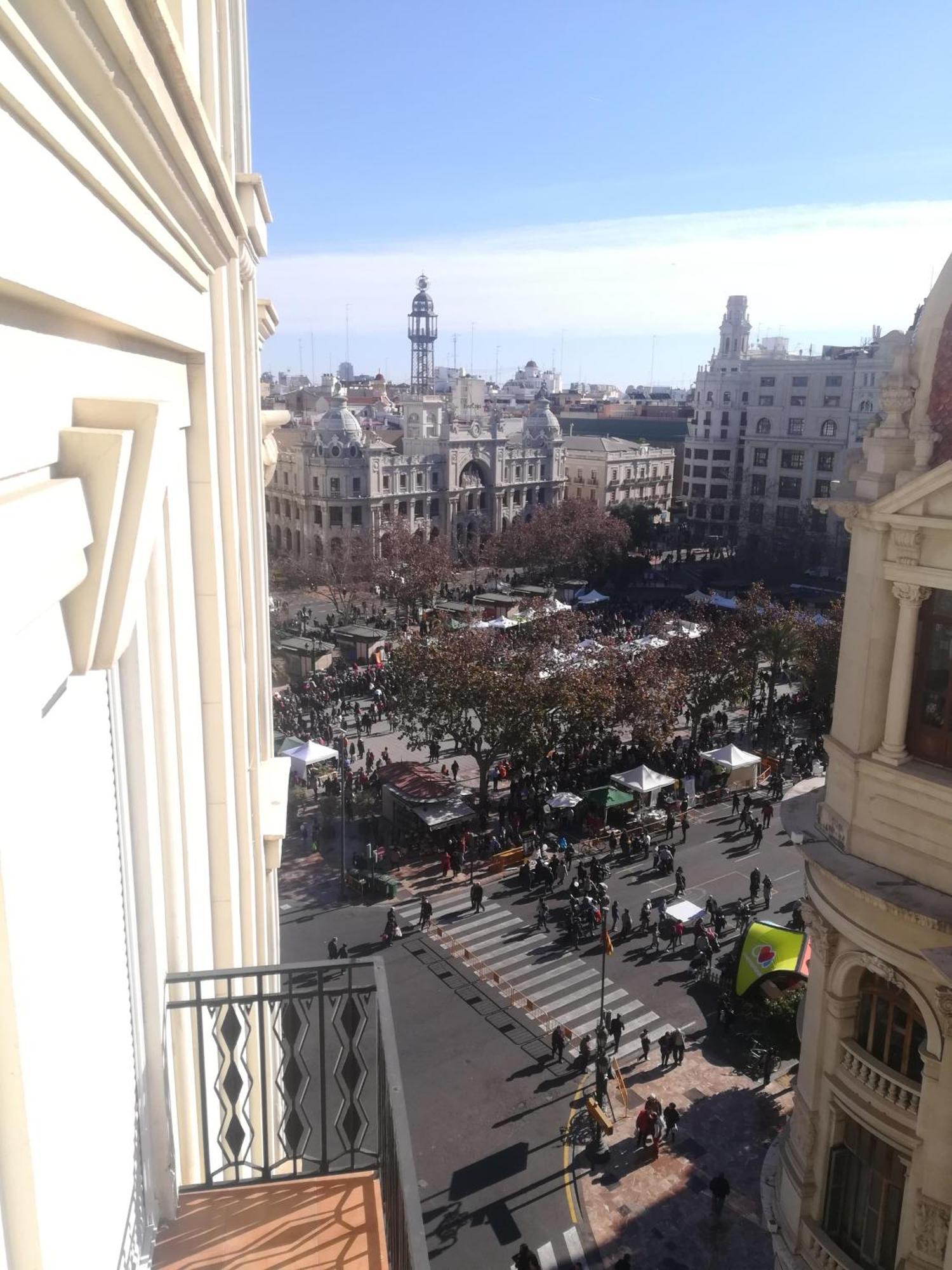 Apartamento Ayuntamiento Panoramic Valencia Exterior foto